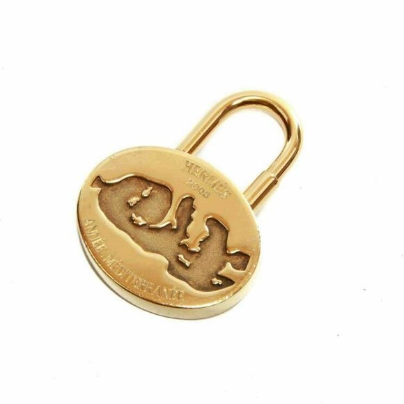 Authentic Hermès Annee Mediterranee Cadena Lock Charm - Picture 1 of 8